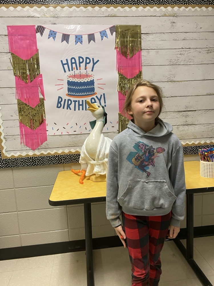 Happy Birthday to the following students who celebrated a birthday recently!! #happybirthday girl posing with the goose 