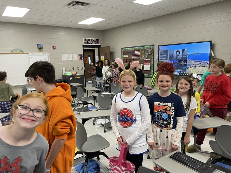 Long lines at school today.