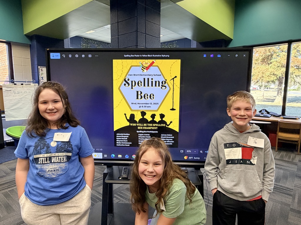 Our top three winners, presley shepard, anna shepard, and james odom smiling