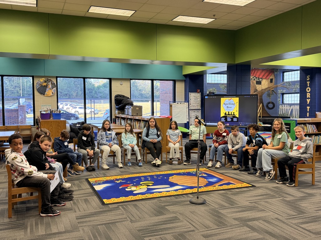 Our spelling bee participants relaxing before the program started. 