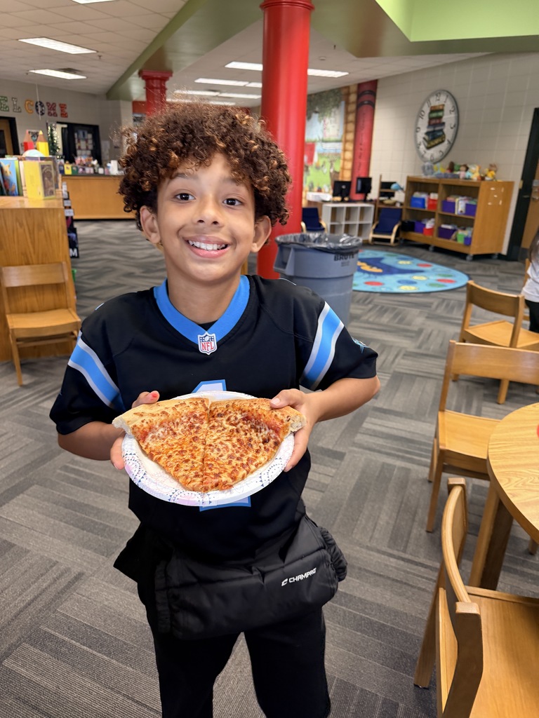 Aiden at the pizza party. 