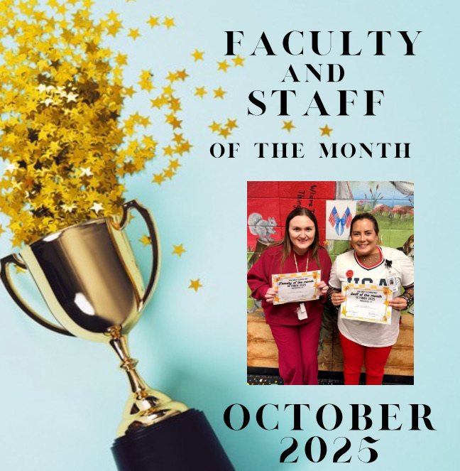 Congratulations to our Faculty and Staff of the Month for October, Jesse Laney and Toni Cunningham! We appreciate all you do for our students, faculty, and staff!