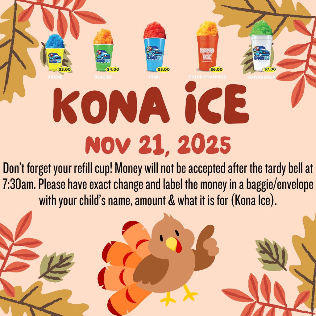 Reminder: Kona Ice is this Friday 