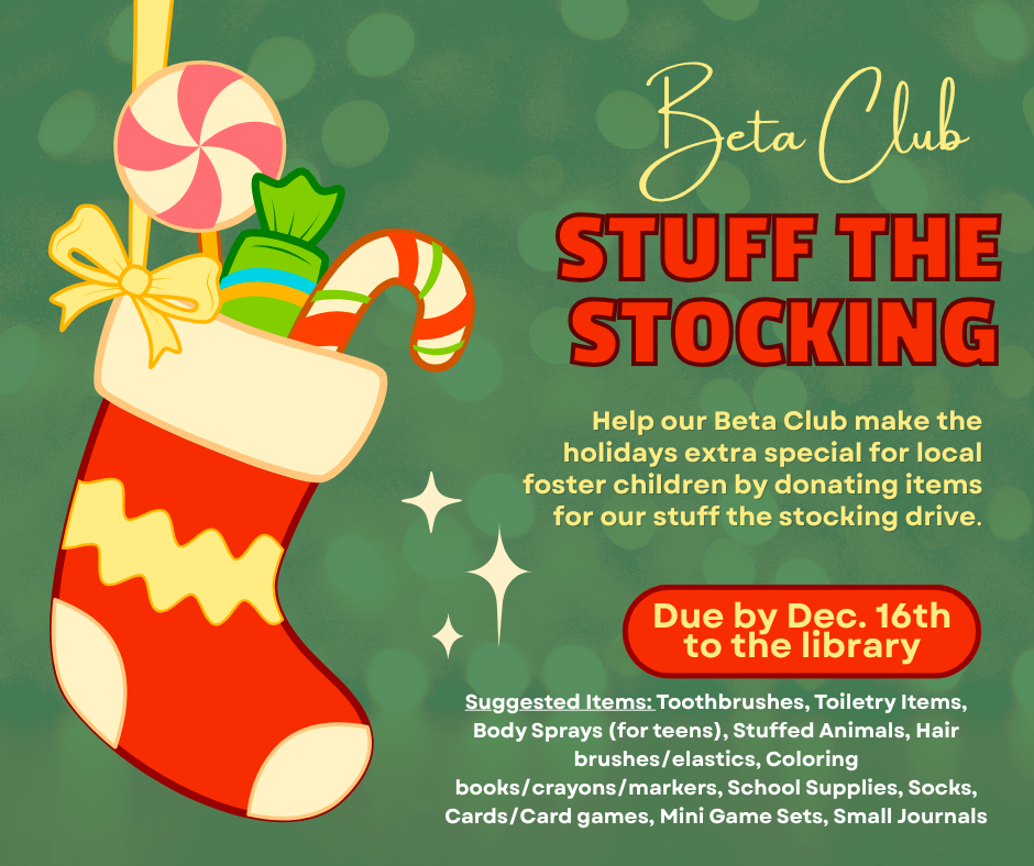 Stuff the Stocking Project by Jr. Beta Club