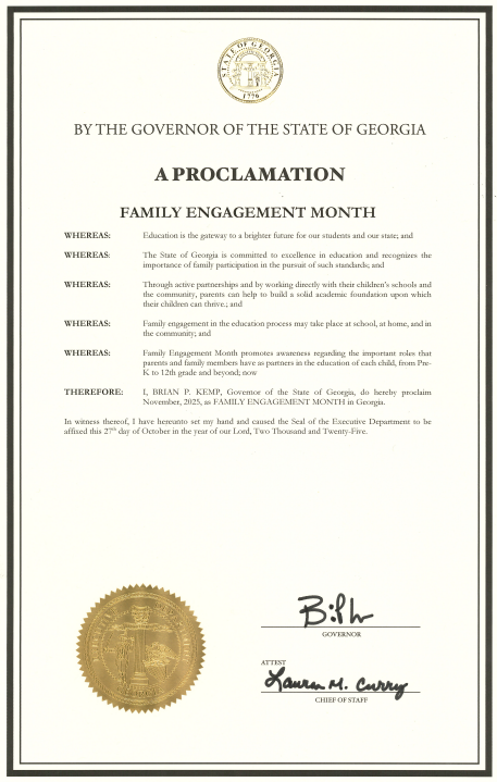 Family Engagement Proclamation photo