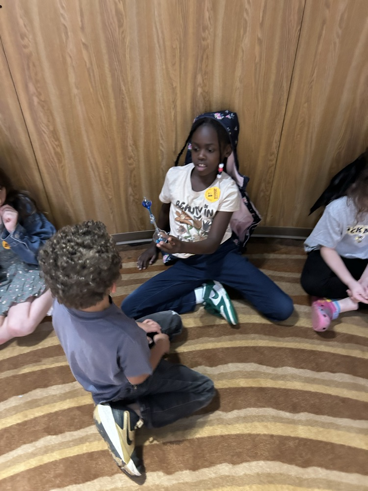 students resting and smiling 