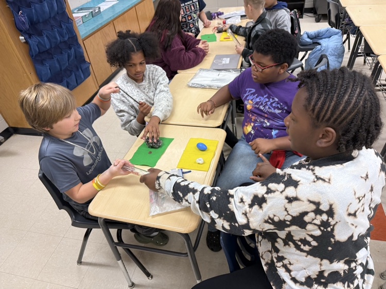 pic of students working with circuits during a Georgia power lesson. Mrs. Wallace from Georgia Power visited our 5th grade students yesterday to explore circuits and more.
