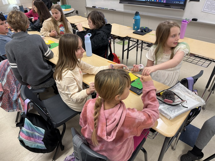 pic of students working with circuits during a Georgia power lesson. Mrs. Wallace from Georgia Power visited our 5th grade students yesterday to explore circuits and more.