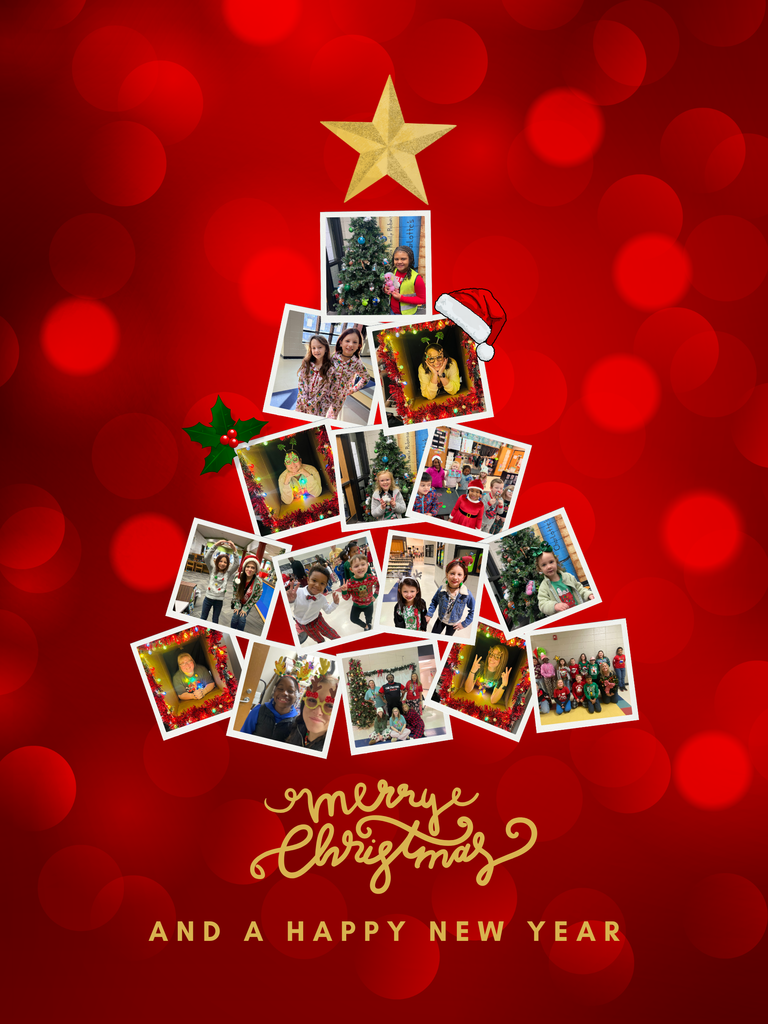 We would like to wish all our Van Wert families a happy and relaxing holiday season! We wish you all a Merry Christmas, and we look forward to seeing you all in 2026.  This picture is a Christmas Card tree with random pictures of staff, faculty, and students dressed up this week in festive attire. 