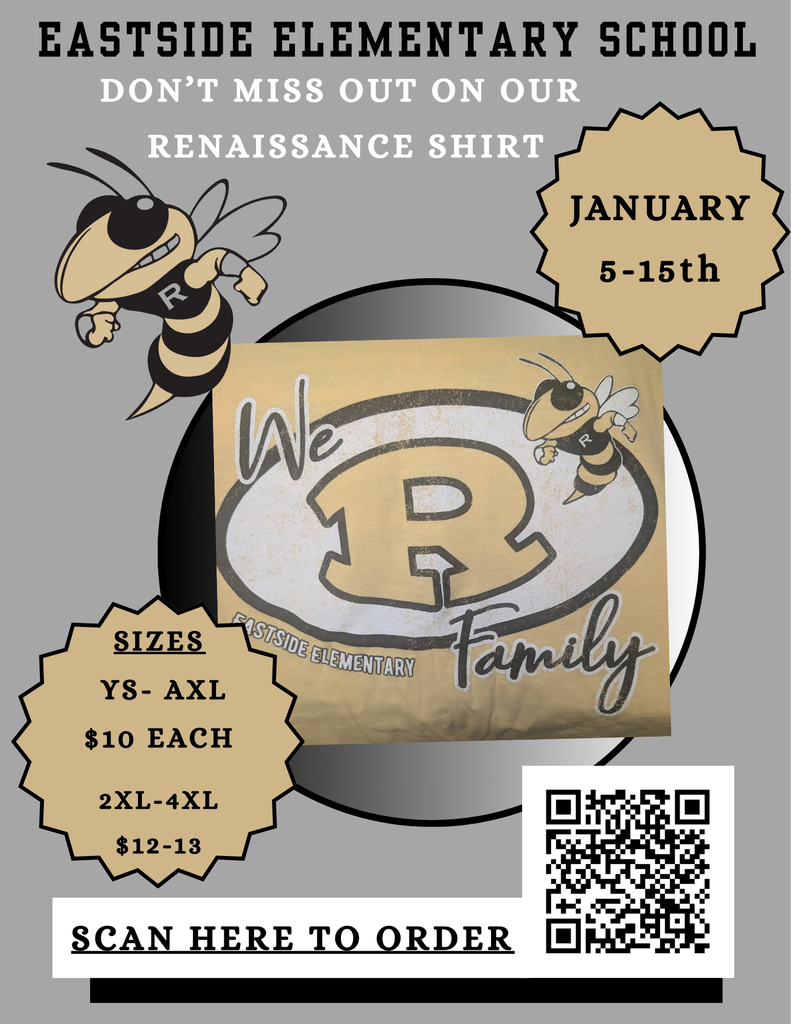 Eastside Elementary School Renaissance shirt sale