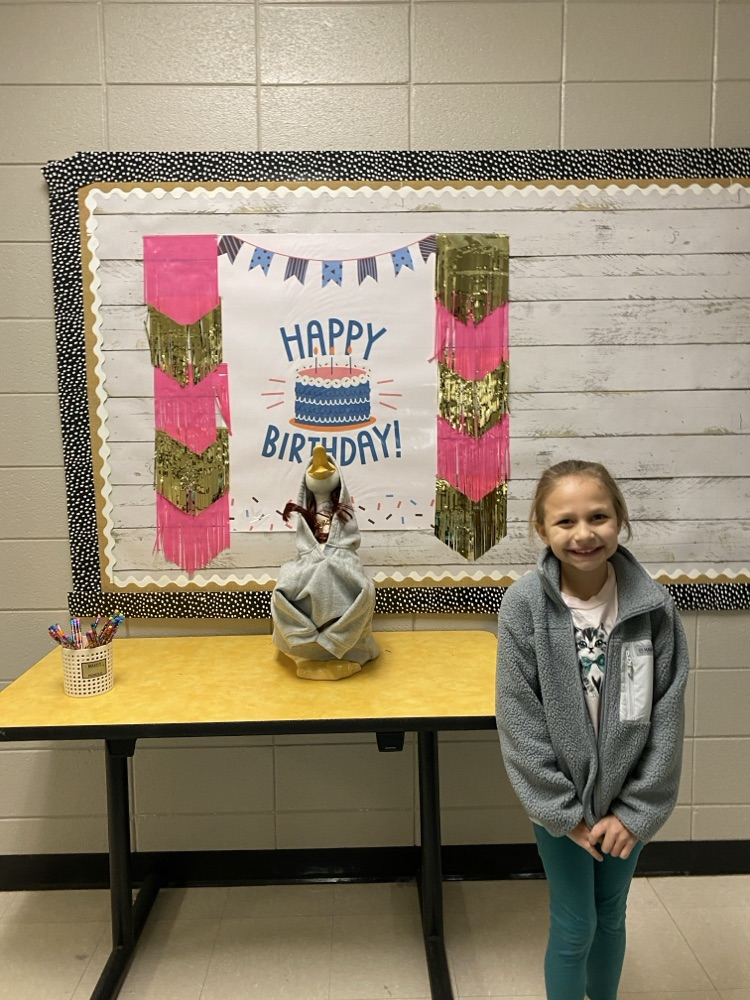 Happy Birthday to the following students who celebrated a birthday recently!! #happybirthday pictured is a student posing with the goose who has a birthday this week