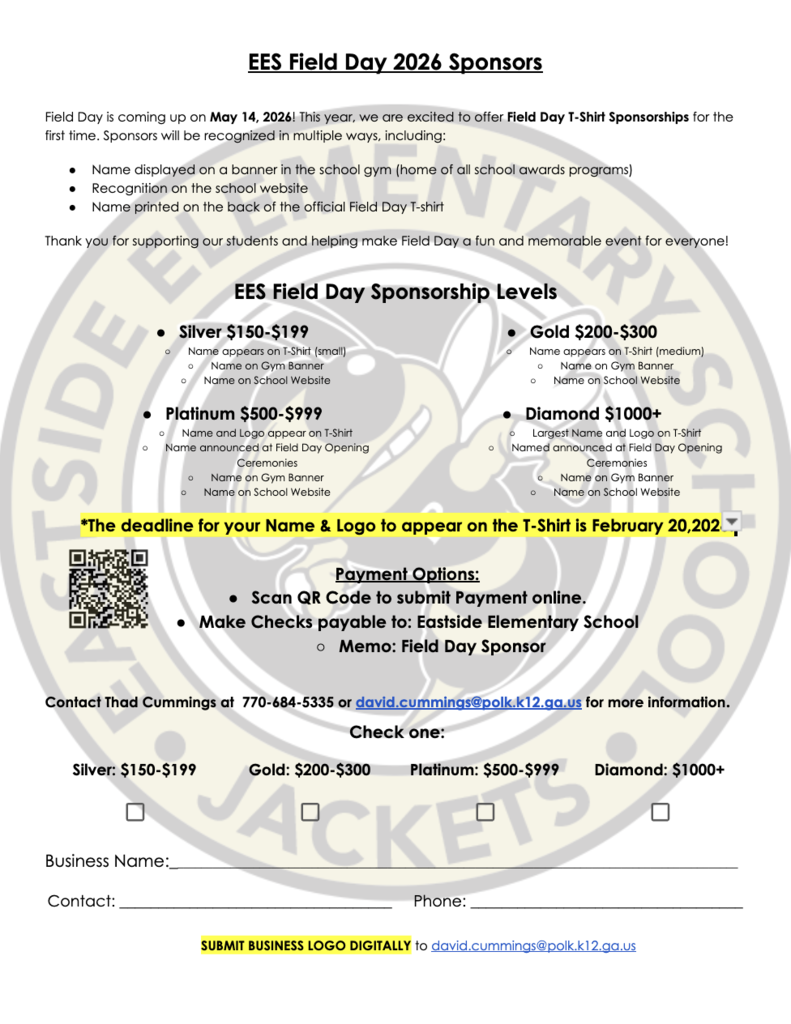 Field day sponsor form