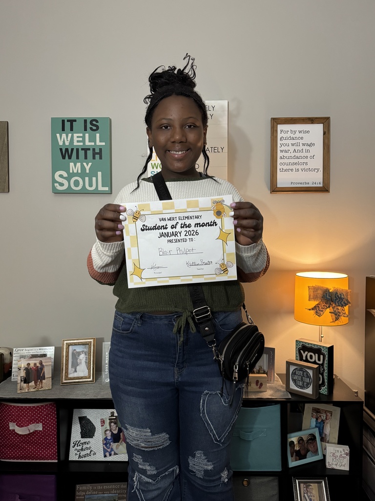 Photo of Blair a student of the month for January. Congratulations to our January Students of the Month! If your child missed the group picture, please share a photo in the comments! Way to go! 