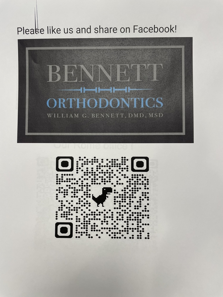 bennett orthodontics QR scanner to their facebook page. 