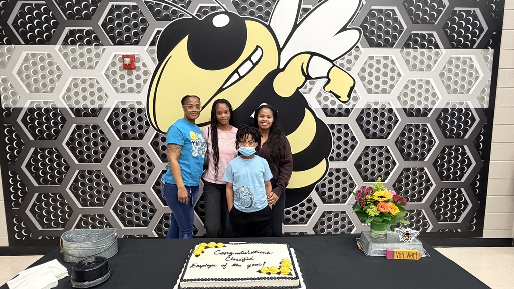 Congratulations to our Classified Employee of the Year, Ms. Ashlei Pace! You are a wonderful asset at Van Wert! You go above and beyond daily for your students and our school.  Ashlei posing with her children. 