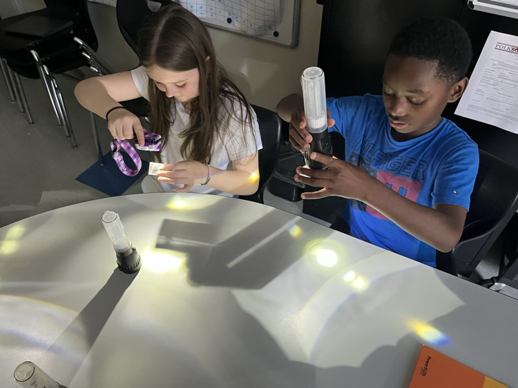 4th Grade exploring light!