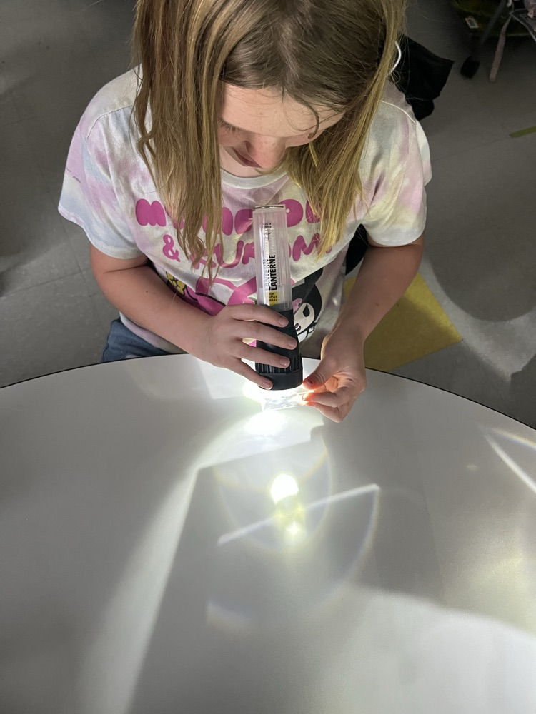 4th Grade exploring light!