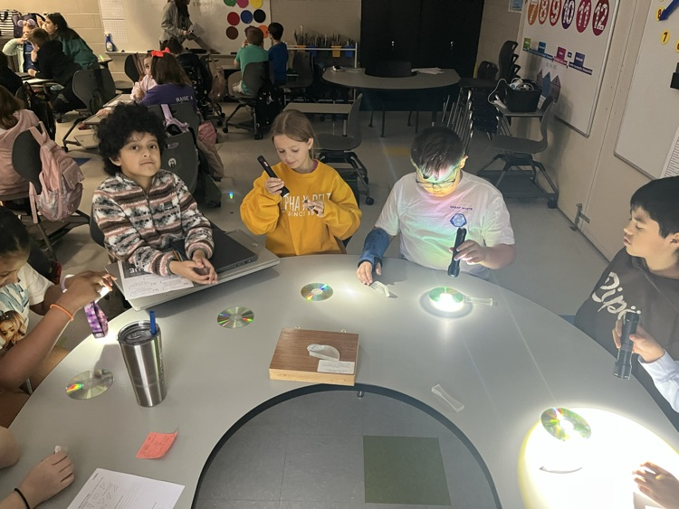 4th Grade exploring light!