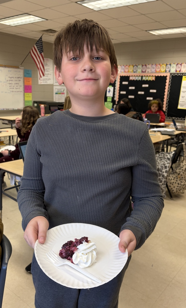 After completing their chapter book study on Wish by Barbara O’Connor, students in Ms. Pace’s and Mrs. Garner's reading classes got to enjoy blackberry cobbler and ice cream. 