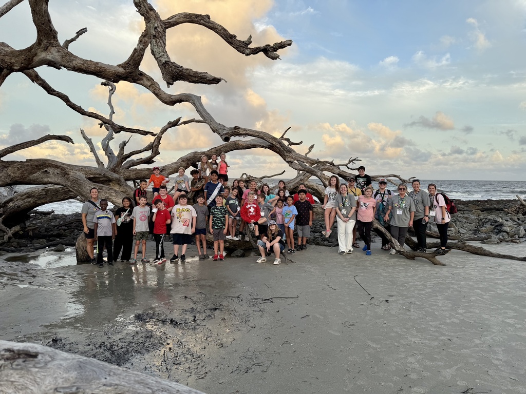 It's Gifted Education Month, and we are proud to recognize our gifted teacher, Mrs. Morris, and our amazing PEP students! Mrs. Morris inspires students to think critically, explore creatively, and grow in their learning each day. She is a wonderful asset to Van Wert!  This picture is of students  posing in front of a tree at Jekyll Island. 