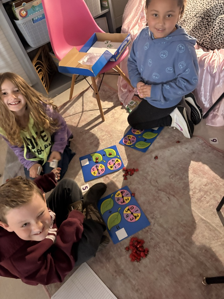 Spiral review collaborative group learning in math with Ms. Laukka. 