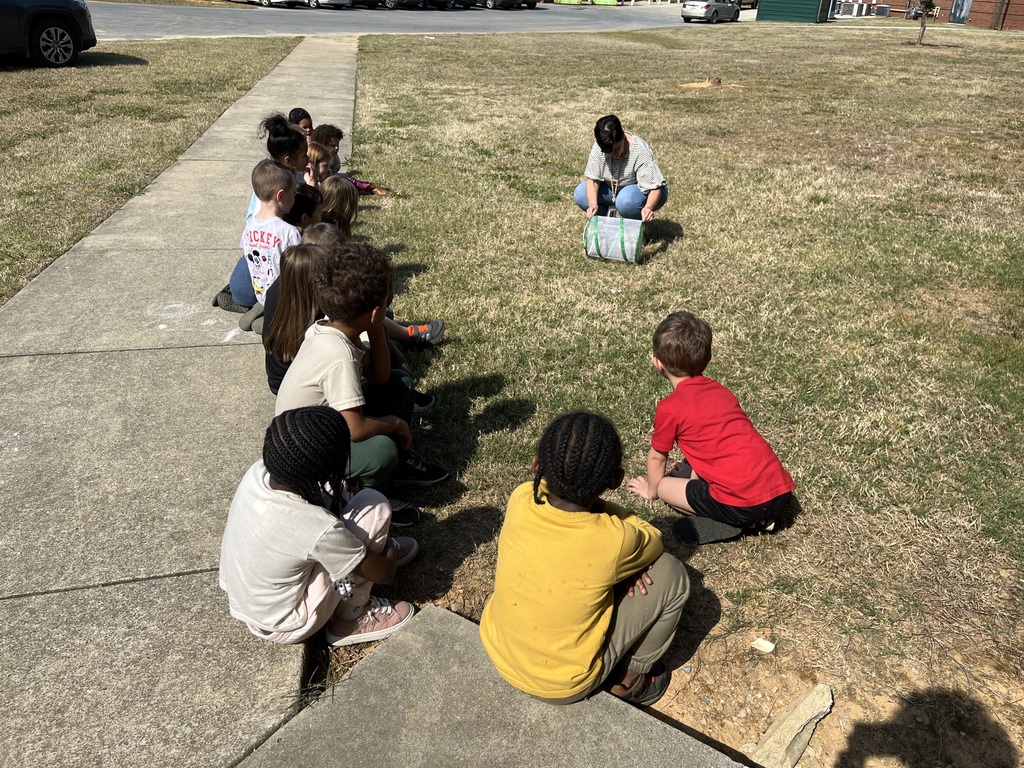 Mrs. Stringer and Ms. MJ’s class found an injured butterfly last week on the playground. They put it in the “butterfly hospital” and fed it fresh fruit each day to help it recover and grow stronger. The kids were able to release “Bo” the butterfly today and he was able to fly high into the trees.  Picture of the kids