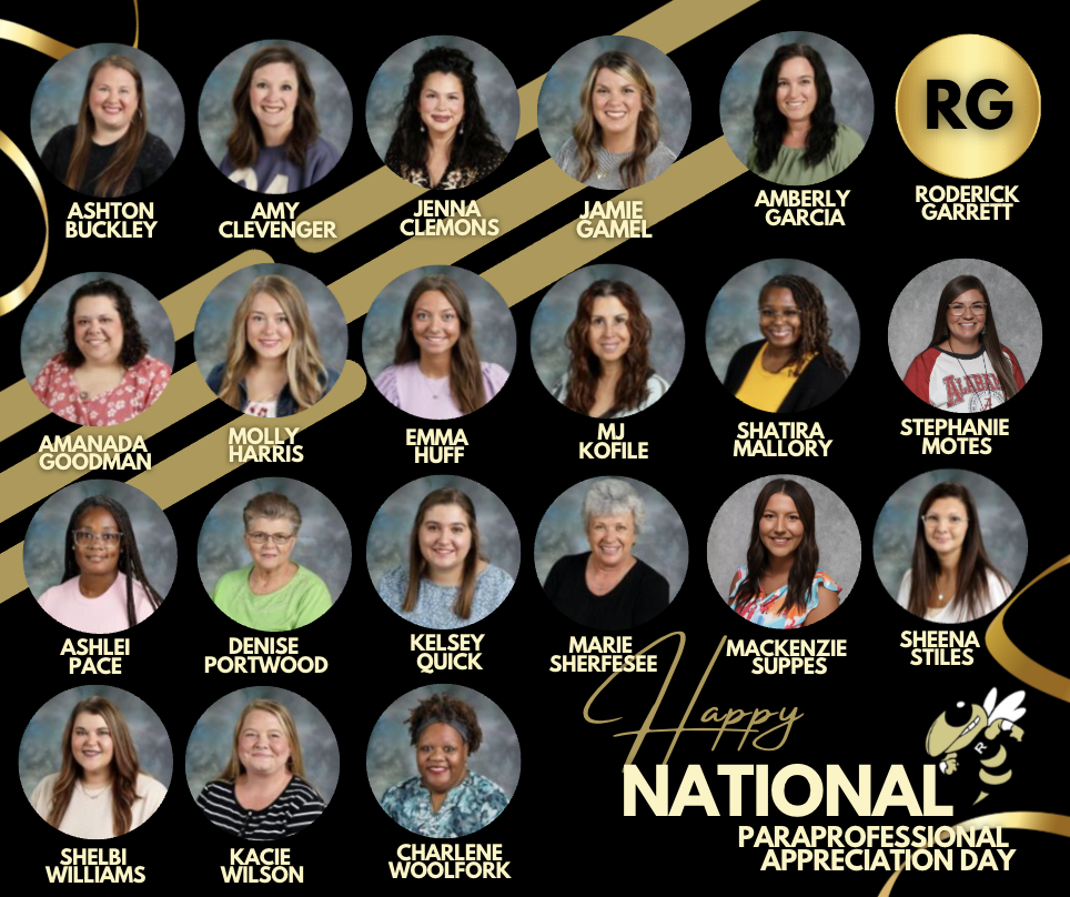 Happy National Paraprofessionals Day! We love you all, and our school wouldn't make it without you! Thank you for all you do! 