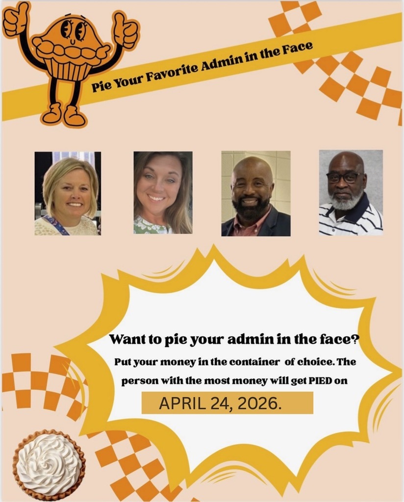 Pie Your Favorite Admin in the Face - Want to pie your fav admin in the face? Put your money in the container of your choice. The person with the most money will get PIED in the face on April 24th 2026.