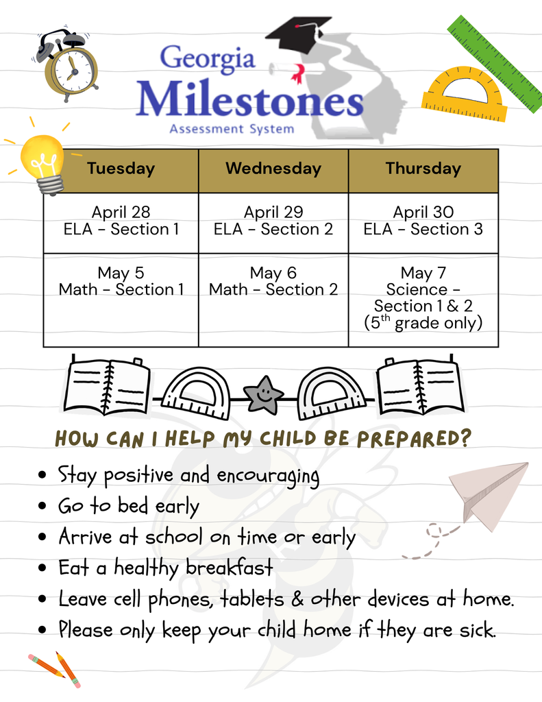 Georgia Milestones tips and dates