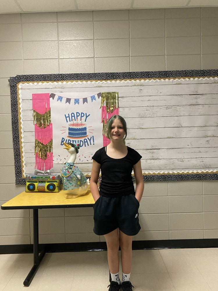 Happy Birthday to the following students who celebrated a birthday recently!!