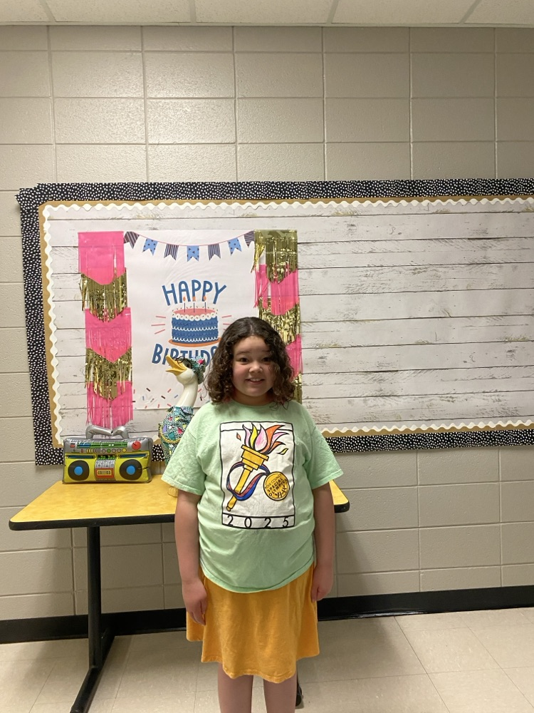 Happy Birthday to the following students who celebrated a birthday recently!!