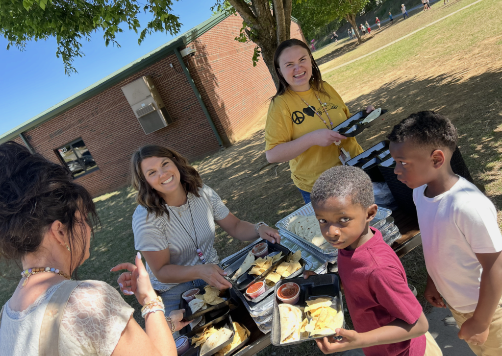 A big thank you to El Coyote today for donating chips and salsa to our entire kindergarten team for Taco Thursday. 