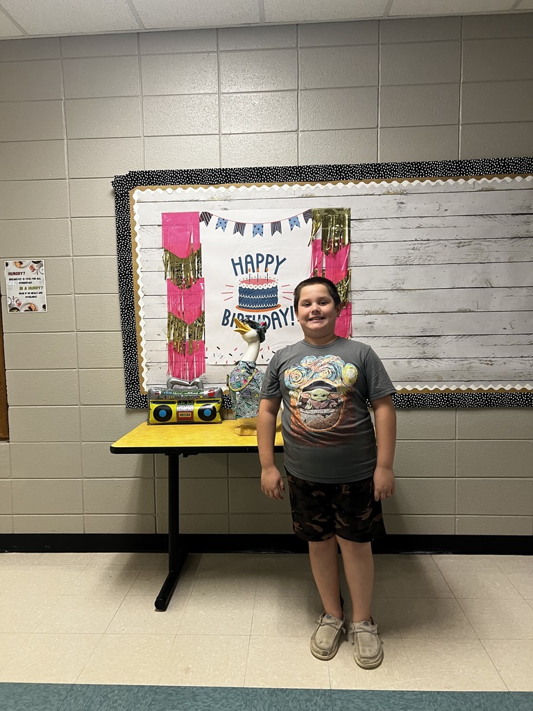 Happy Birthday to the following students who recently celebrated their birthdays!! Picture of Student posing with the goose for her birthday.