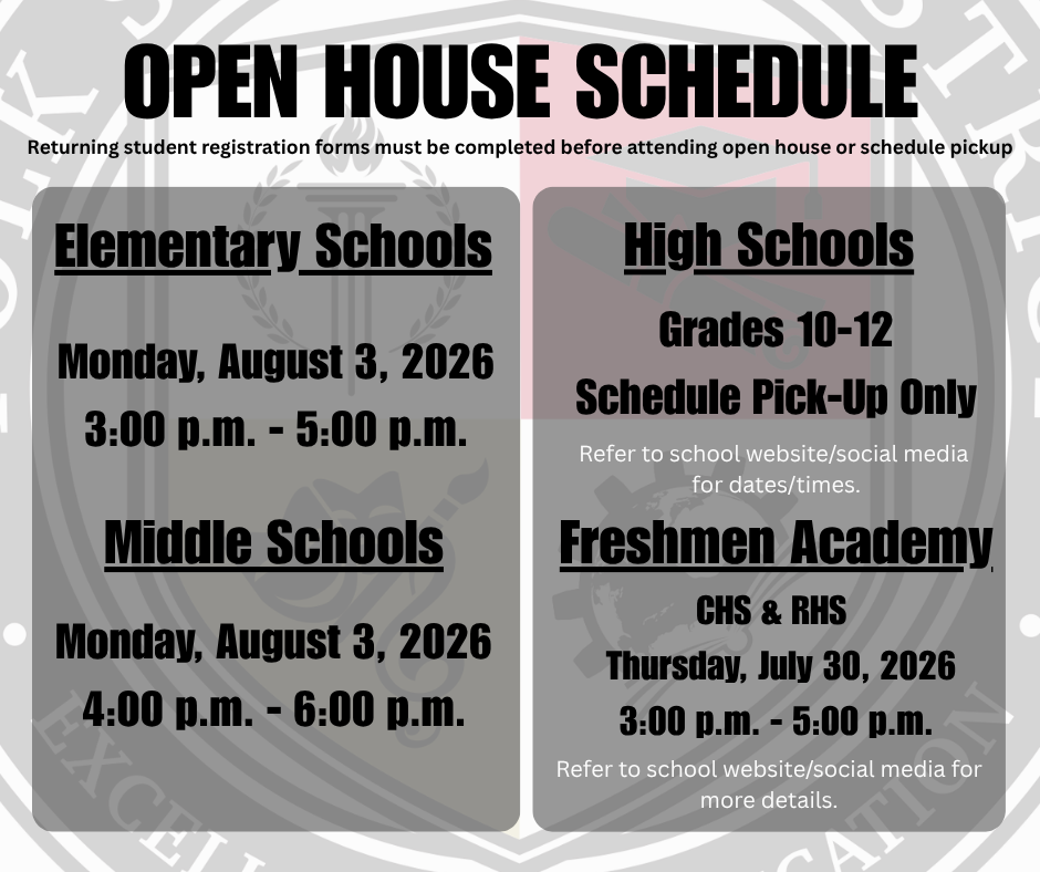 Open House information