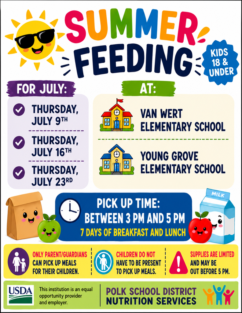 July Summer Meals flyer