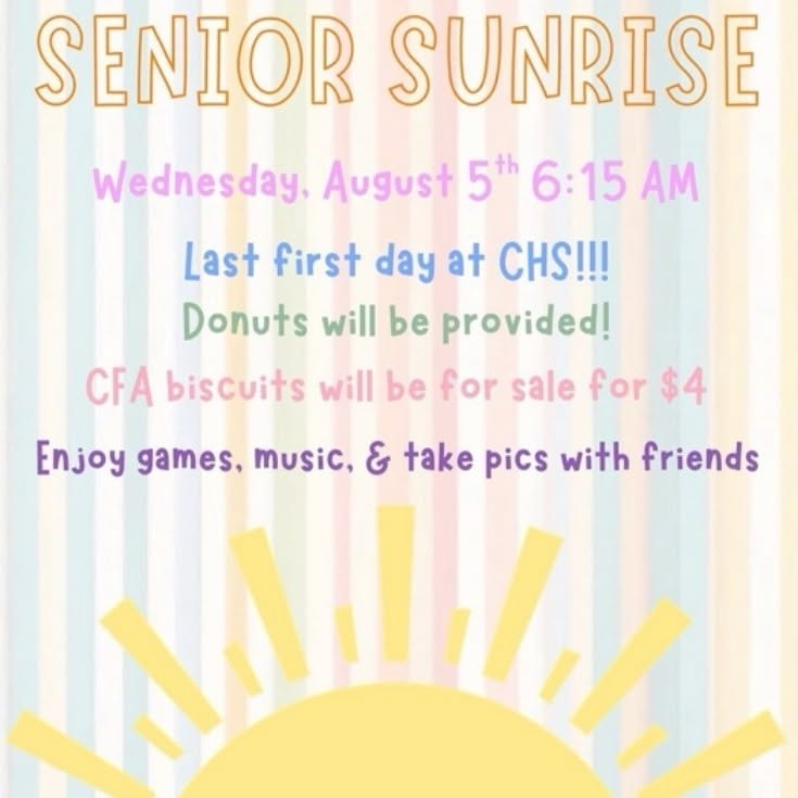 2026-2027 senior sunrise information