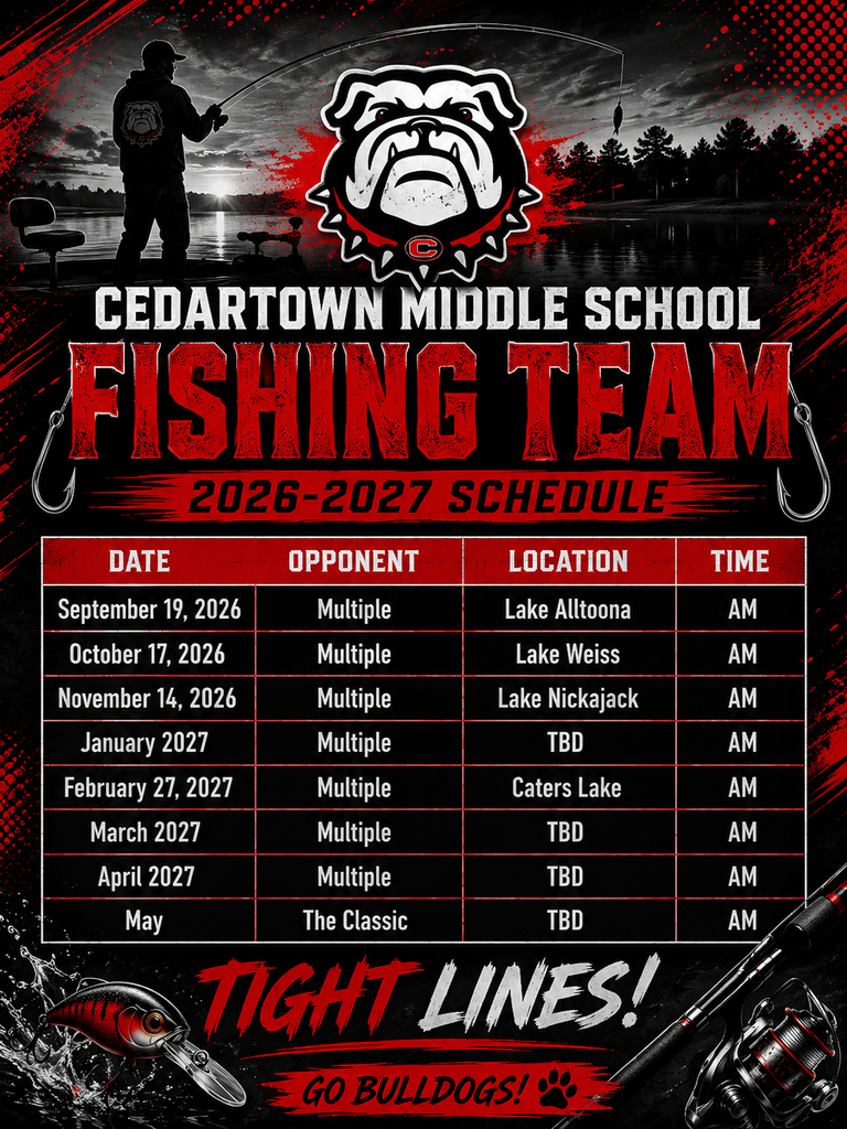 Fishing Team Schedule