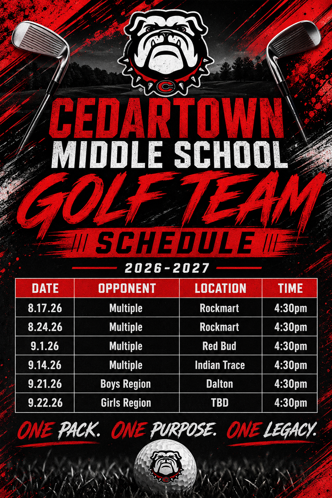 Golf Schedule
