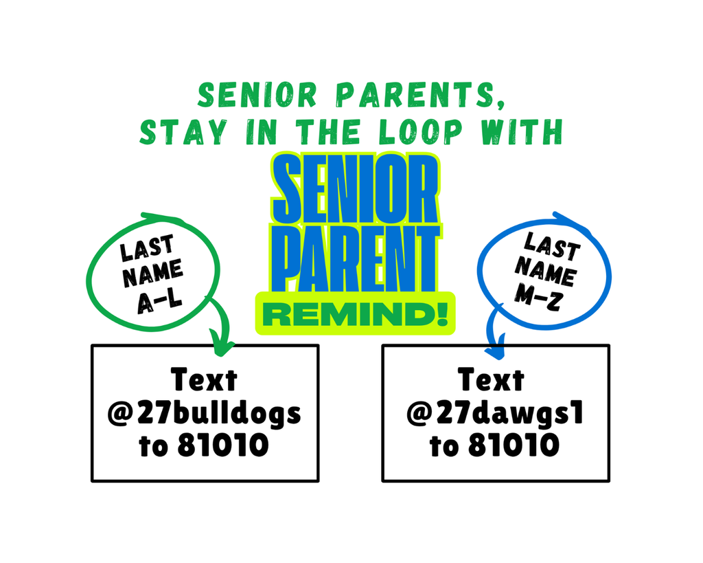 2026-2027 Senior parents remind