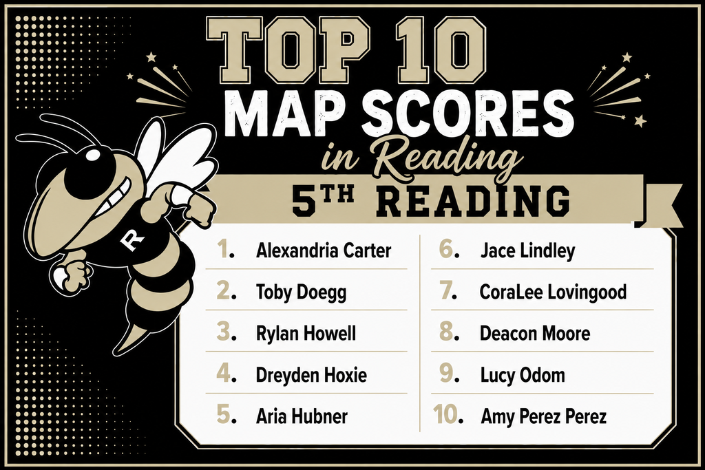 3rd - 5th: We are so very proud to share our Top 10 Fall MAP Assessment scorers! Way to go, students! Keep up the great work!  3rd grade reading picture. 