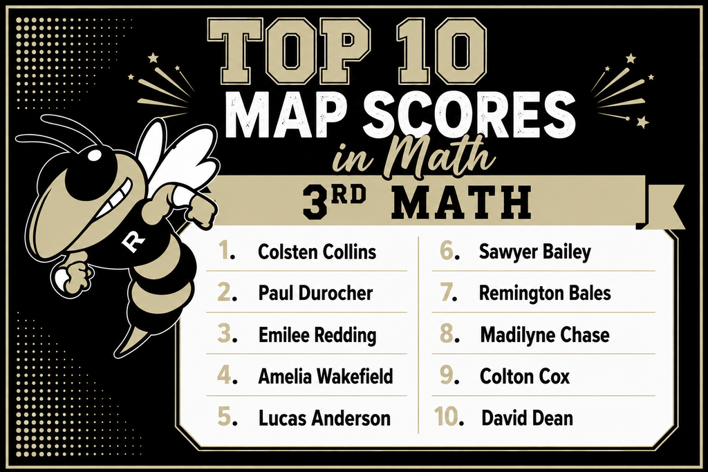 K-2nd: We are so very proud to share our Top 10 Fall MAP Assessment scorers! Way to go, students! Keep up the great work!  3rd grade math picture