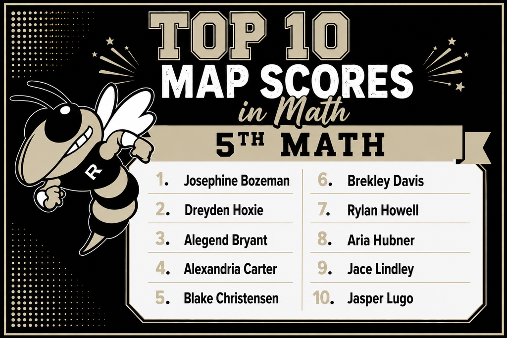 3rd - 5th: We are so very proud to share our Top 10 Fall MAP Assessment scorers! Way to go, students! Keep up the great work!  3rd grade reading picture.  5th grade math picture
