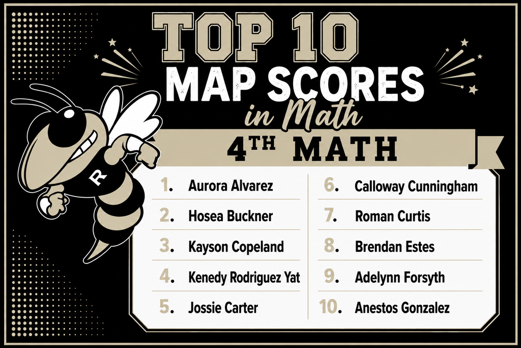 3rd - 5th: We are so very proud to share our Top 10 Fall MAP Assessment scorers! Way to go, students! Keep up the great work!  3rd grade reading picture.  4th grade math picture