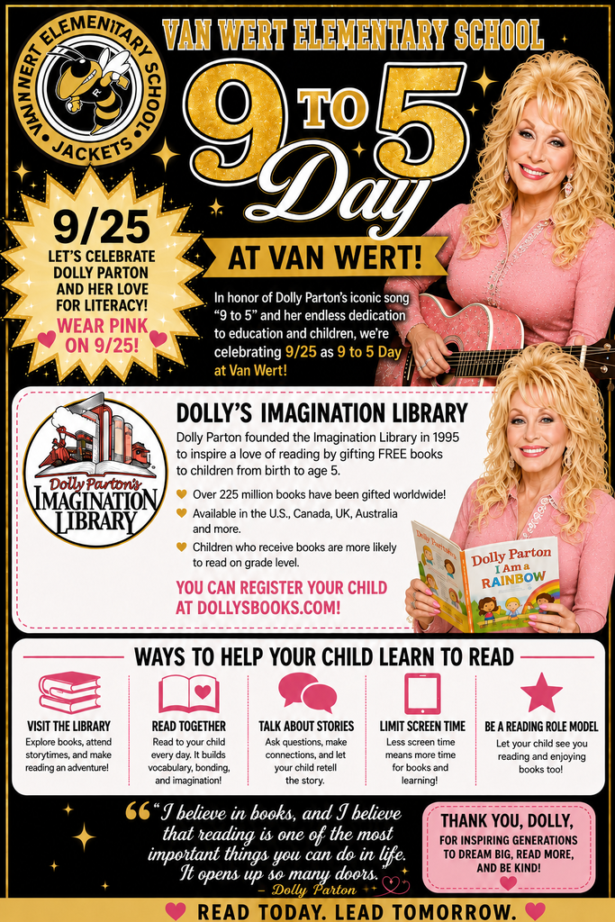 Dolly Day this Friday the 25th wear pink or western wear