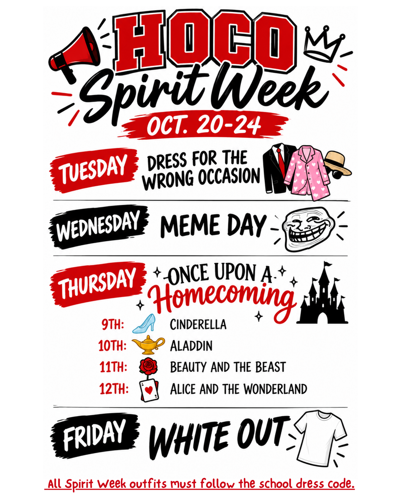 2026 HOCO Spirit Week