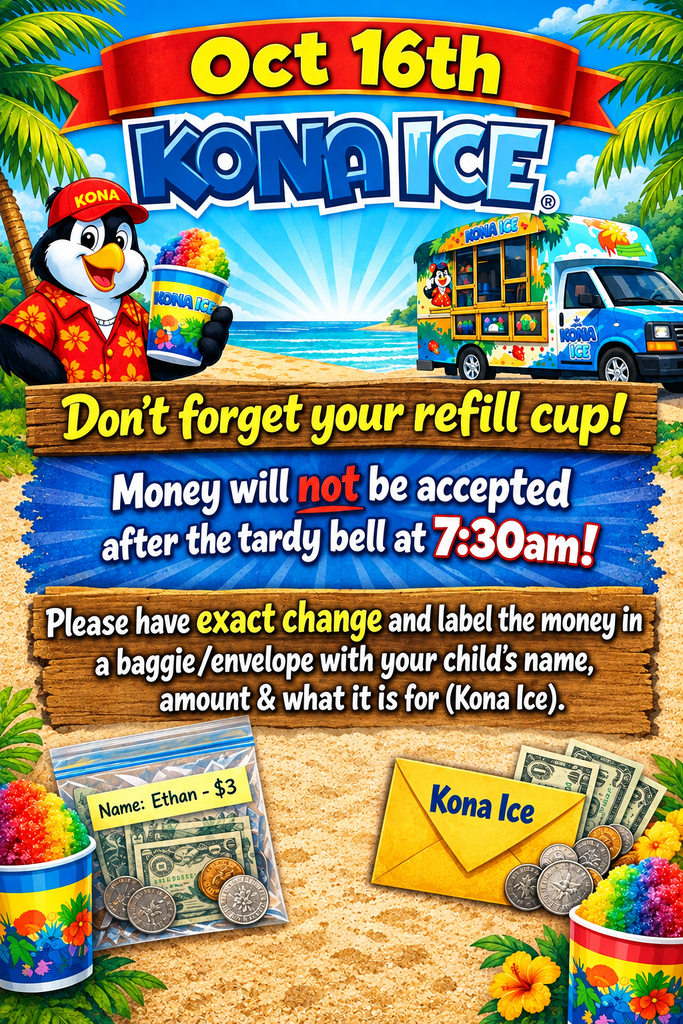 Kona Ice is here on Oct 16th