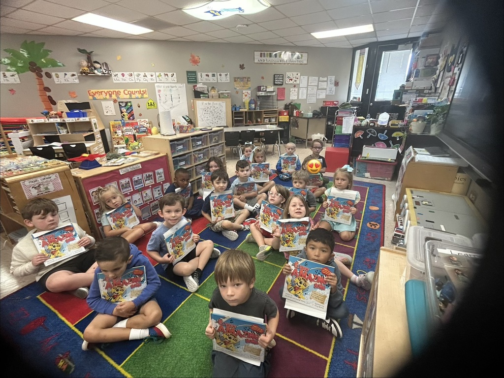 Mrs. Morris' class enjoyed receiving their own pre-k book to take home!