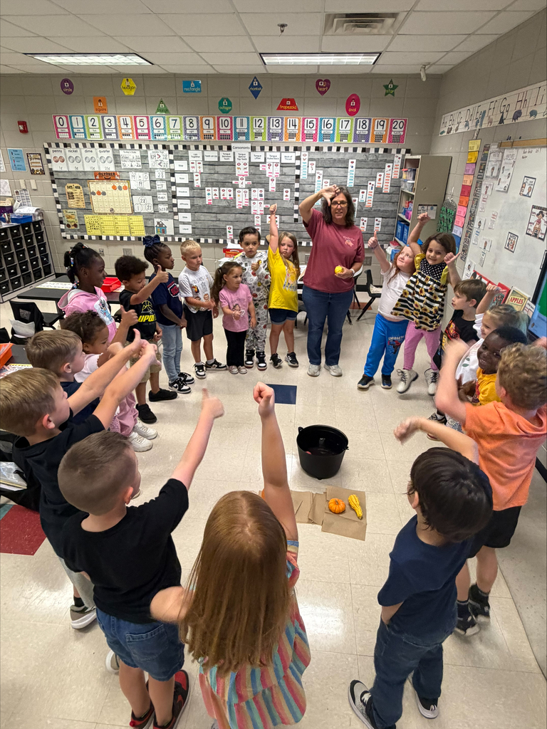 Ms. Ring's kindergarten class is having lots of fun learning about labeling and which objects sink or float.