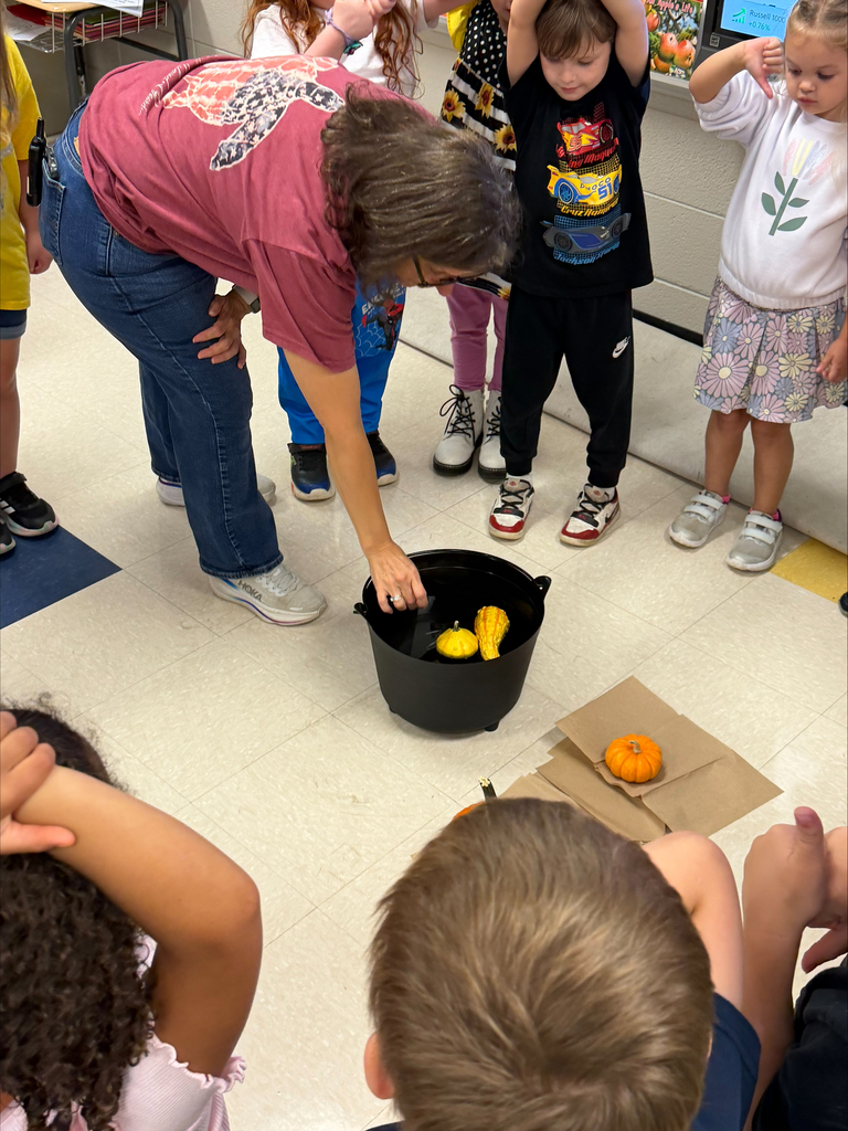 Ms. Ring's kindergarten class is having lots of fun learning about labeling and which objects sink or float.