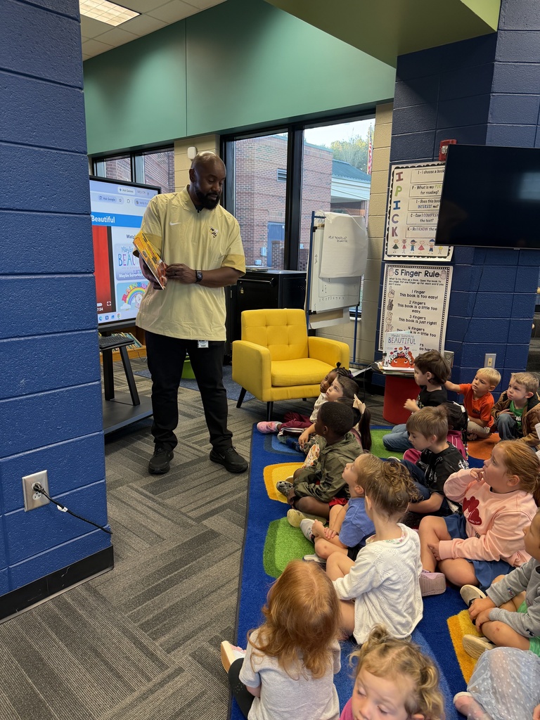 💛🖤📚 Celebrating Georgia Pre-K Week at Van Wert Elementary School! 📚🖤💛 What a special treat for our youngest Yellow Jackets! 🐝✨ Our very own Principal, Mr. Z, visited our Pre-K classrooms to share the joy of reading during Georgia Pre-K Week! He read Every Amazing Song by Coy Bowles and Malcolm Mitchell, a wonderful story that celebrates the power of music, imagination, and believing in the amazing possibilities within every child. 🎶📖 Picture of Mr. Z reading to Pre-K